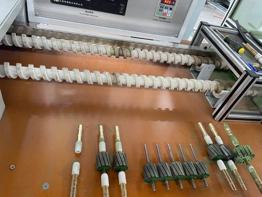 Electrostatic Powder Coating Machine for Rotor with Inclined Skew Slot